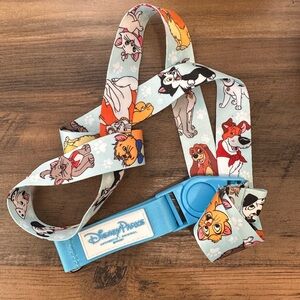 Disney Parks Reversible Cat & Dogs Pin Lanyard